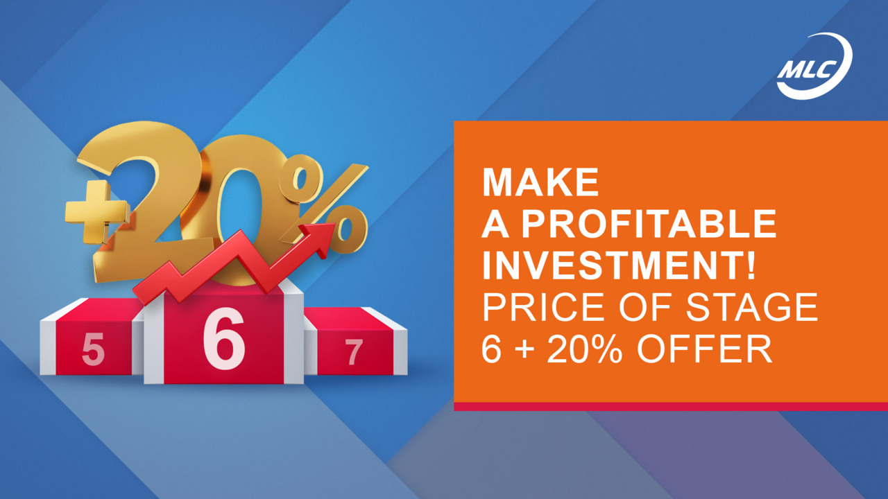 Make a profitable investment! Price of stage 6 + 20% offer