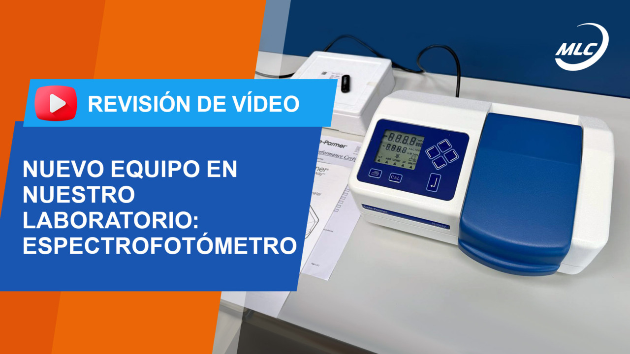 Revisión de vídeo. Nuevo equipo en nuestro laboratorio: Espectrofotómetro