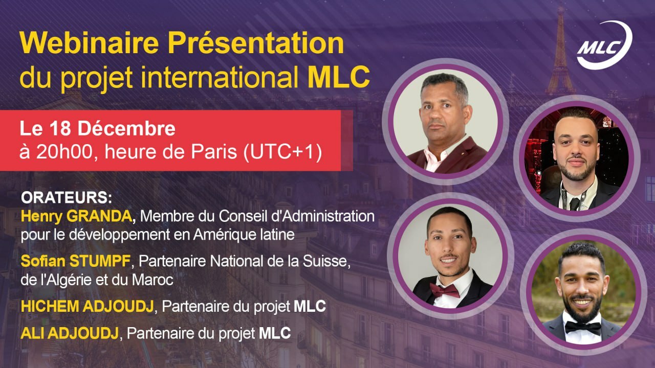 Français. Webinaire  Présentation du projet international MLC