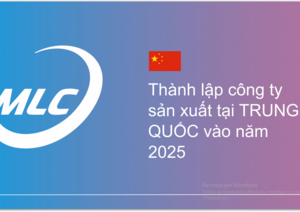 Thành lập công ty sản xuất tại TRUNG QUỐC vào năm 2025