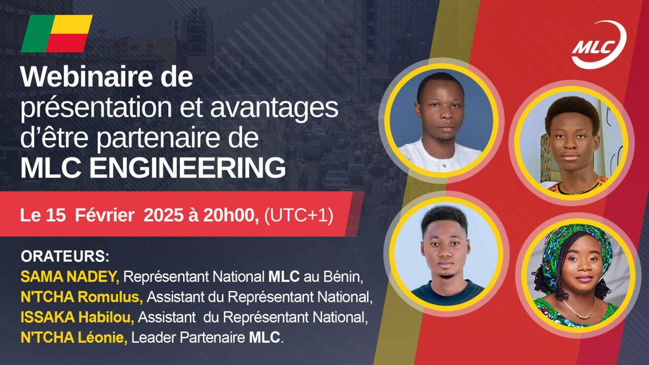 Webinaire de présentation et avantages d’être partenaire de MLC Engineering