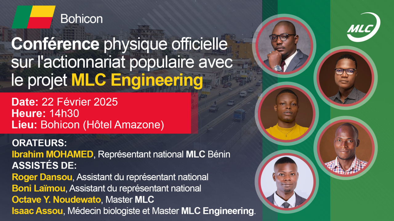 Conférence physique officielle sur l'actionnariat populaire avec le projet MLC Engineering