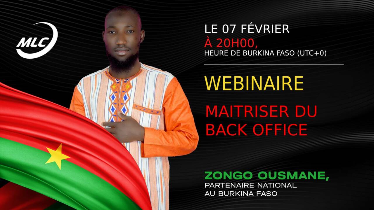 Burkina Faso. Maitriser du Back office