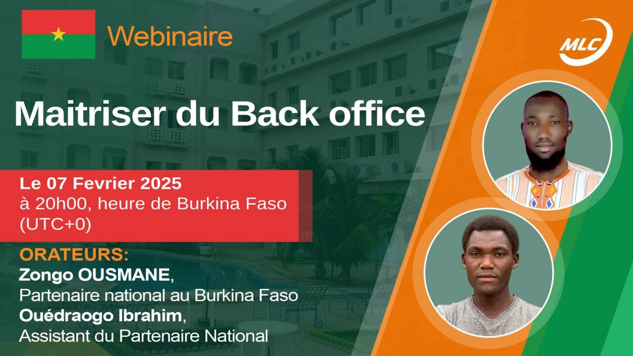 Burkina Faso. Maitriser du Back office