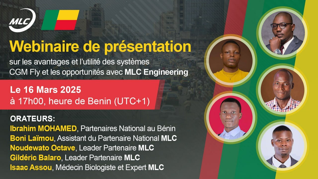 Webinaire de présentation sur les avantages et l’utilité des systèmes CGM Fly et les opportunités avec MLC Engineering.