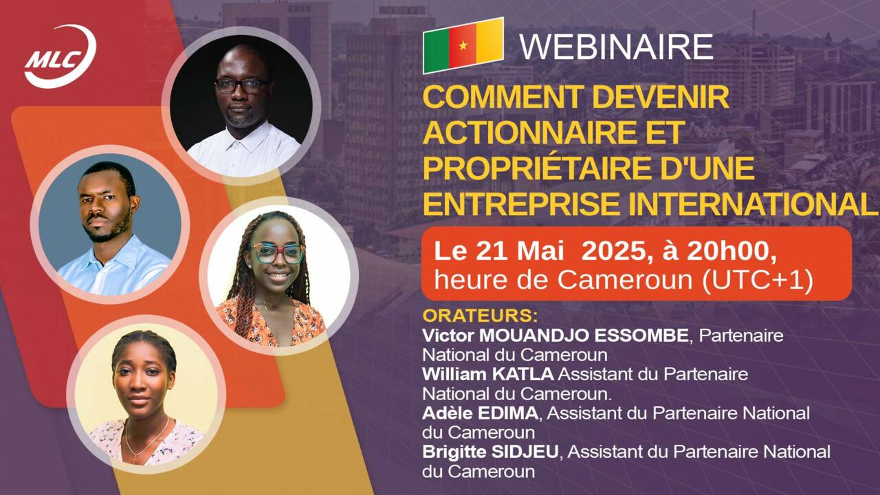 Webinaire. Comment devenir actionnaire et propriétaire d'une entreprise Internationale