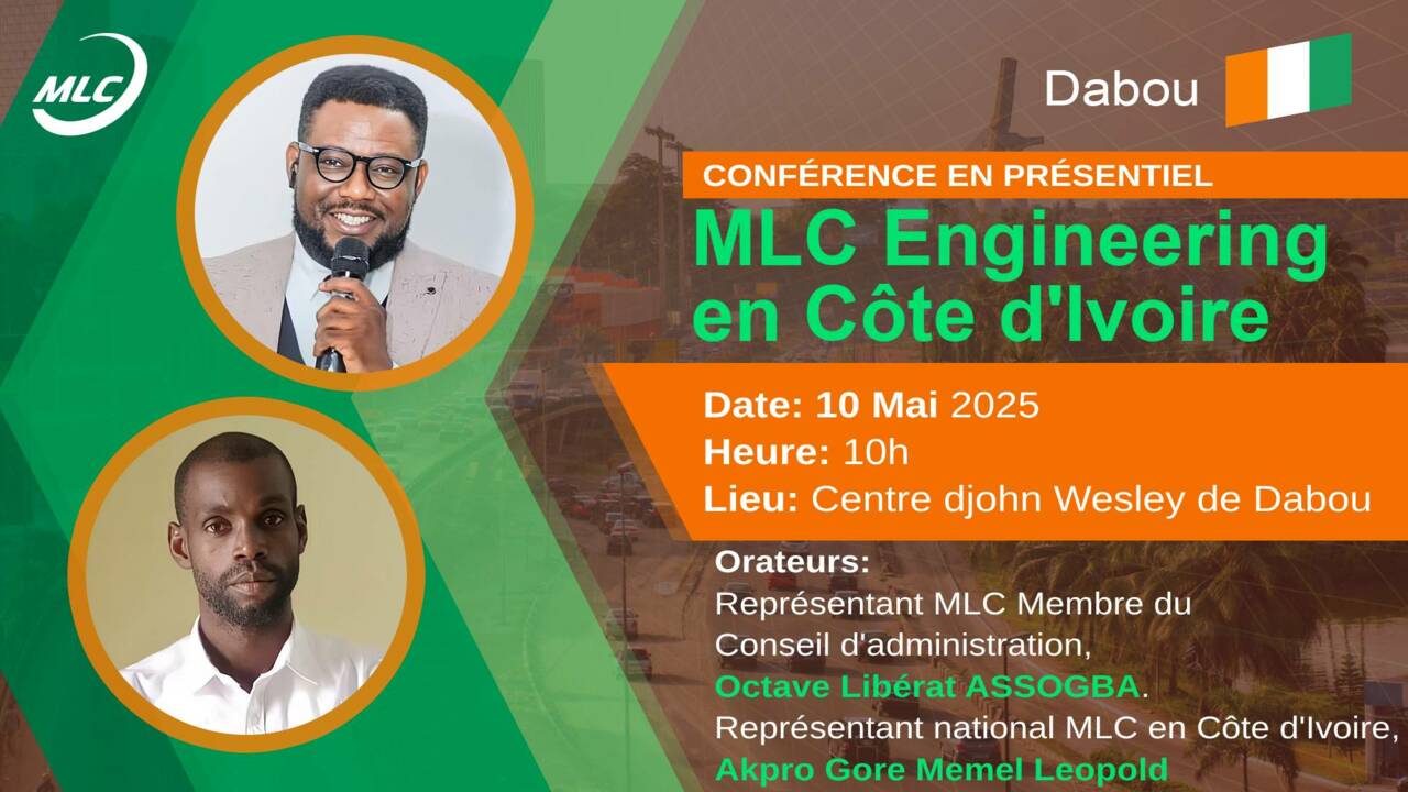 CONFÉRENCE EN PRÉSENTIEL MLC Engineering en Côte d'Ivoire