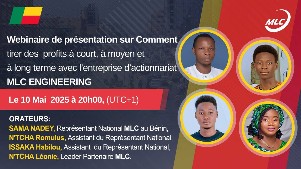 Webinaire de présentation sur Comment tirer des profits à court, à moyen et à long terme avec l’entreprise d’actionnariat MLC Engineering