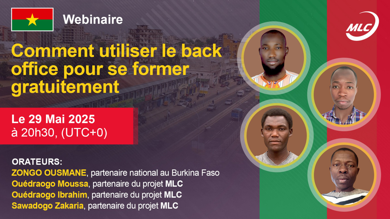 Webinaire. Comment utiliser le back office pour se former gratuitement.