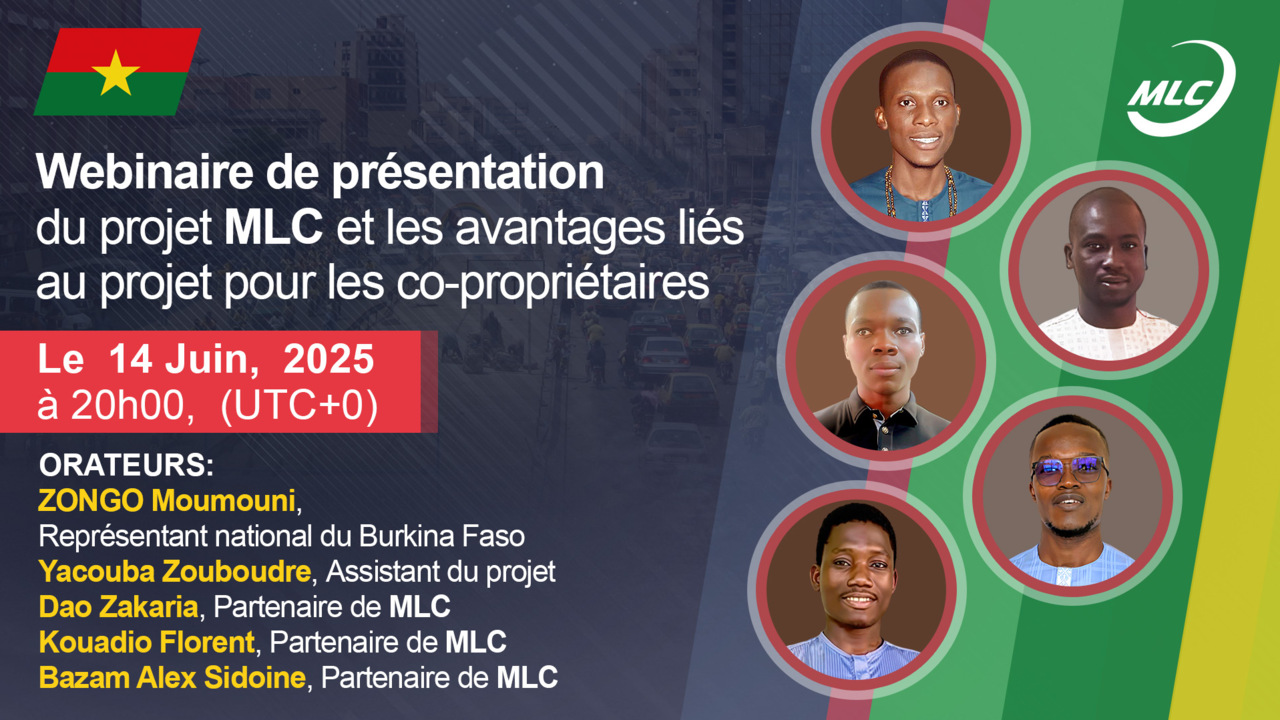 Webinaire de présentation du projet MLC et les avantages liés au projet pour les co-propriétaires
