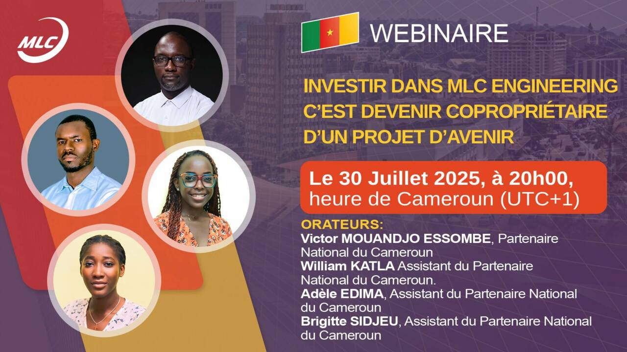 Webinaire. Investir dans MLC Engineering, c’est devenir copropriétaire d’un projet d’avenir