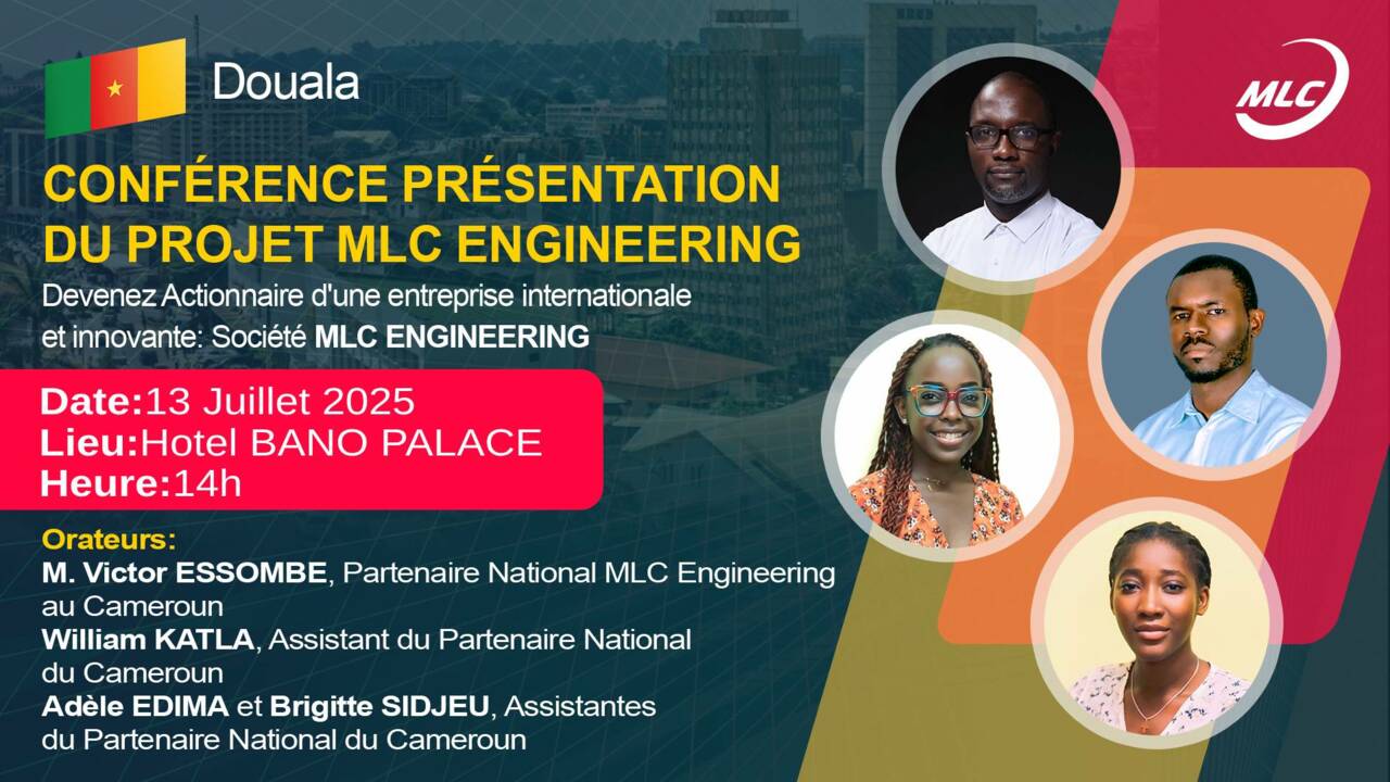 Douala. Conférence Présentation du projet MLC Engineering