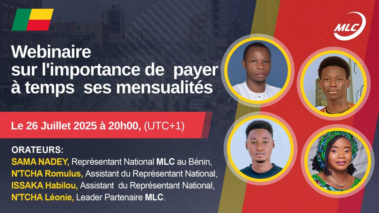 Webinaire sur l'importance de  payer à temps  ses mensualités.