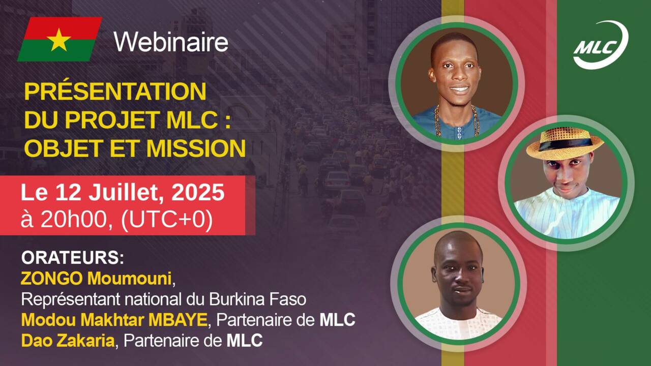 Webinaire. Présentation du projet MLC : objet et mission