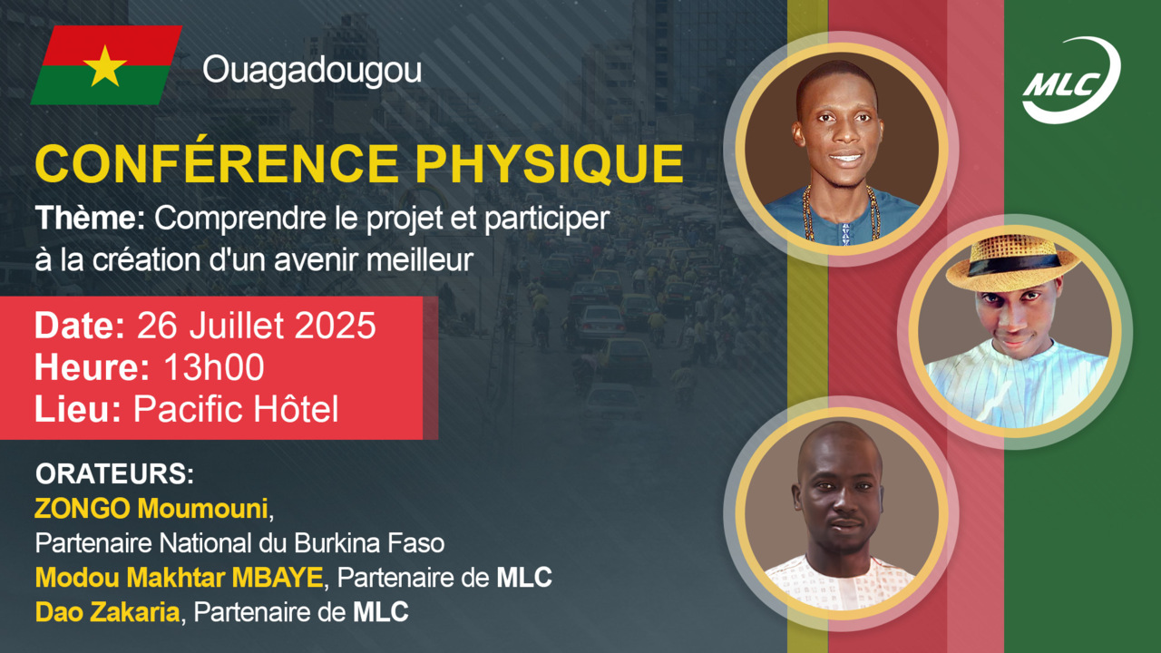 Conférence physique Thème : Comprendre le projet et participer à la création d'un avenir meilleur