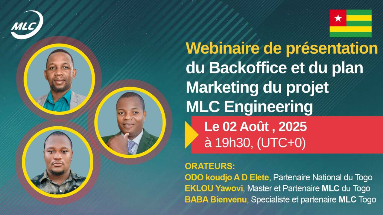 Webinaire de présentation du Backoffice et du plan Marketing du projet MLC Engineеring