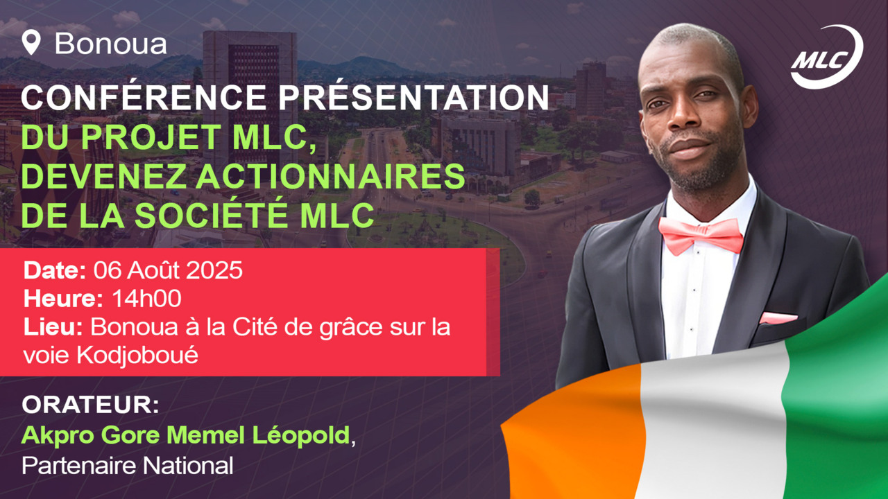 Bonoua. Conférence Présentation du projet MLC.