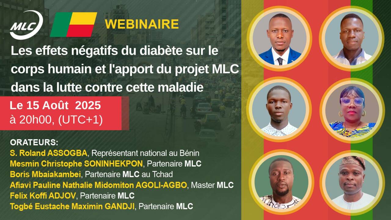 Webinaire. Les effets négatifs du diabète sur le corps humain et l'apport du projet MLC dans la lutte contre cette maladie