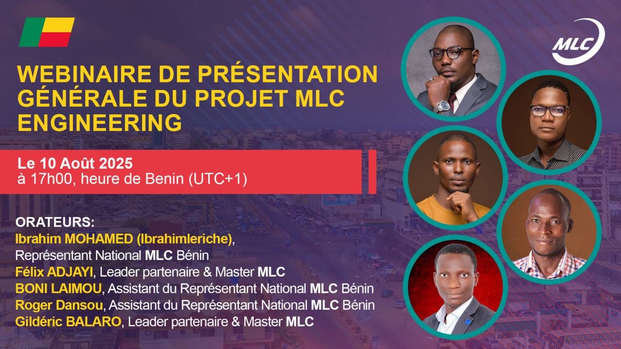 Webinaire de présentation générale du projet MLC ENGINEERING