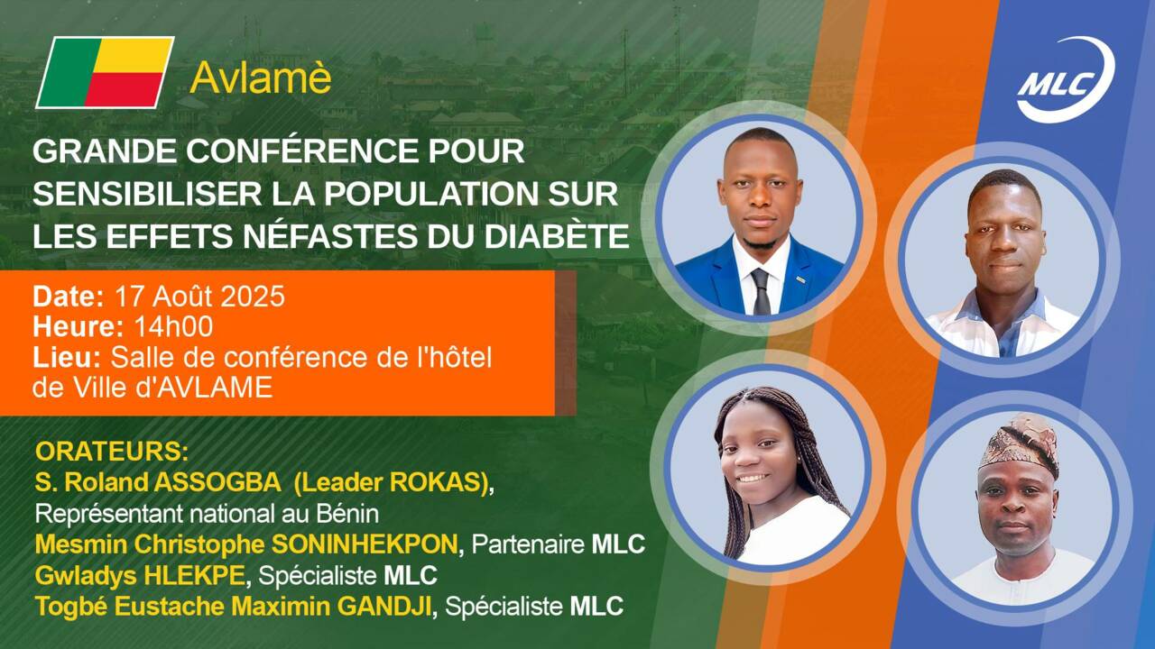 Avlamè. GRANDE CONFÉRENCE POUR SENSIBILISER LA POPULATION SUR LES EFFETS NÉFASTES DU DIABÈTE