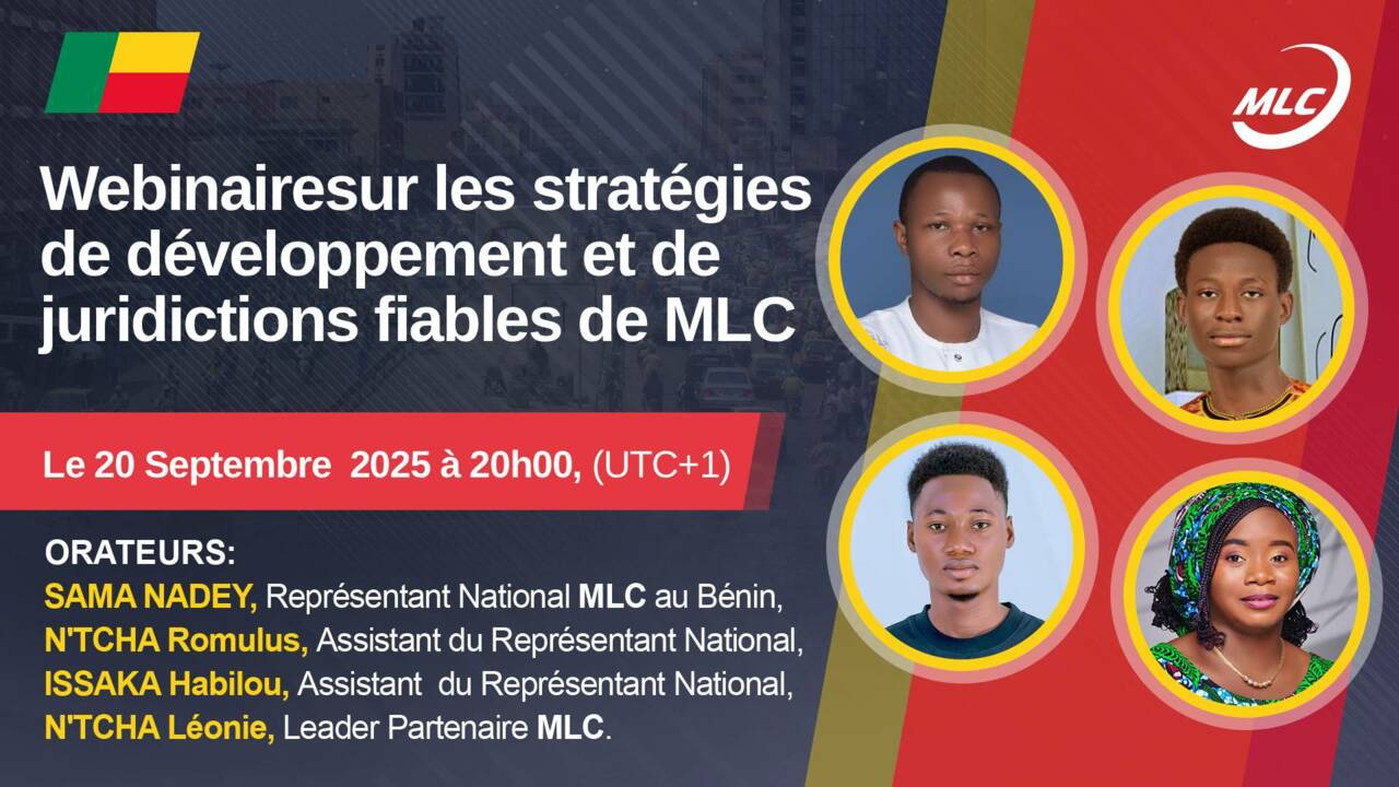 Webinaire sur les stratégies de développement et de juridictions fiables de MLC