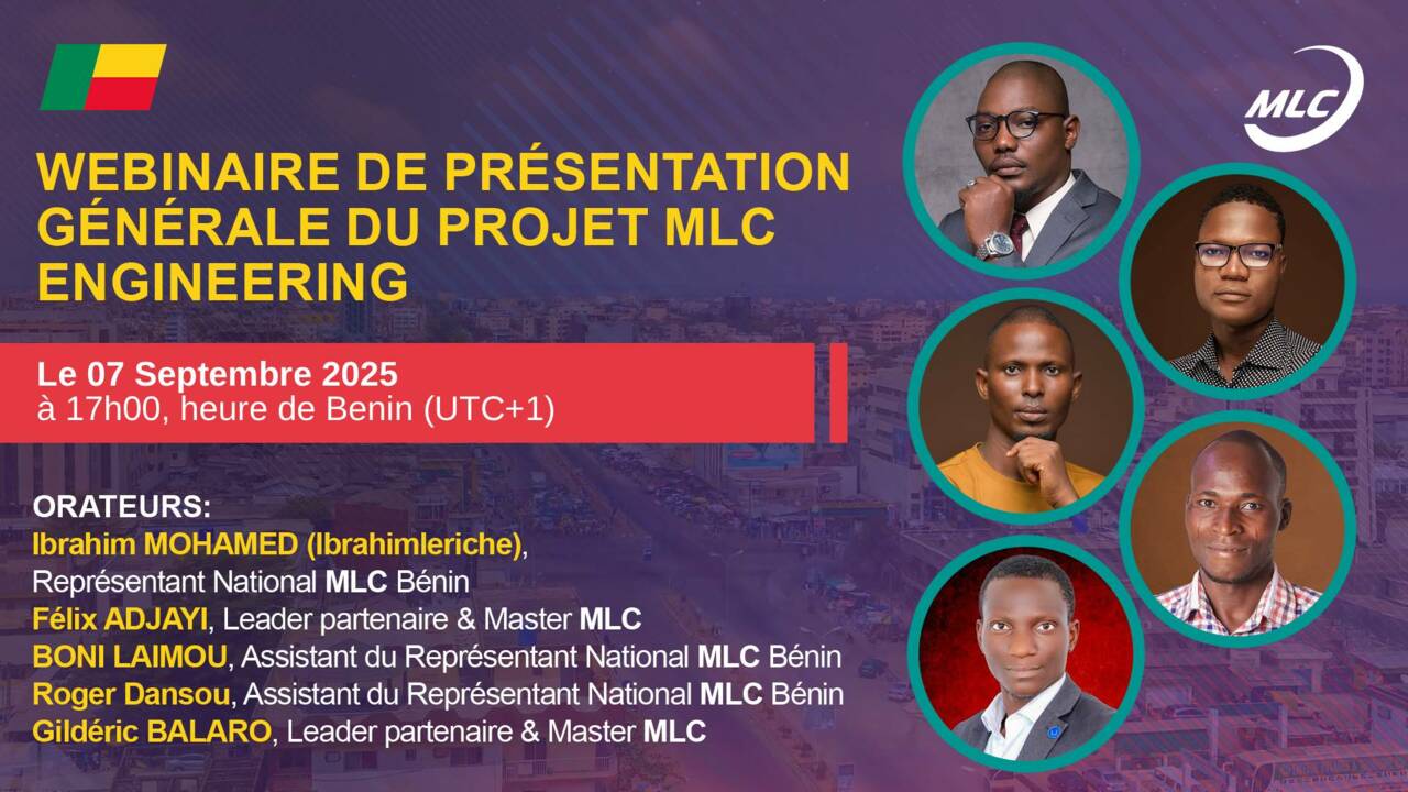 Webinaire de présentation générale du projet MLC ENGINEERING