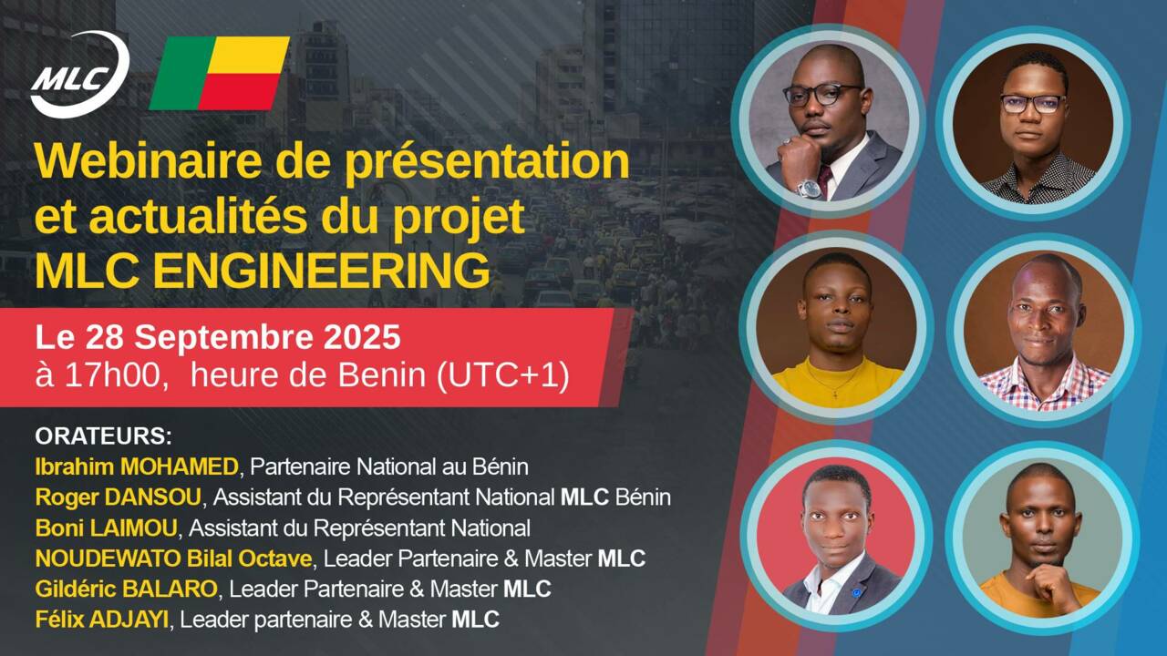 Webinaire de présentation et actualités du projet MLC ENGINEERING