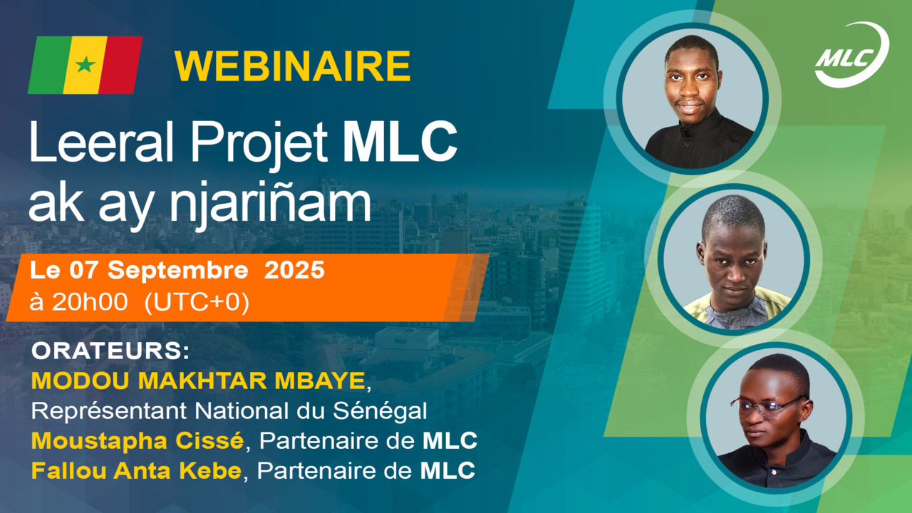 Webinaire. Leeral Projet MLC ak ay njariñam