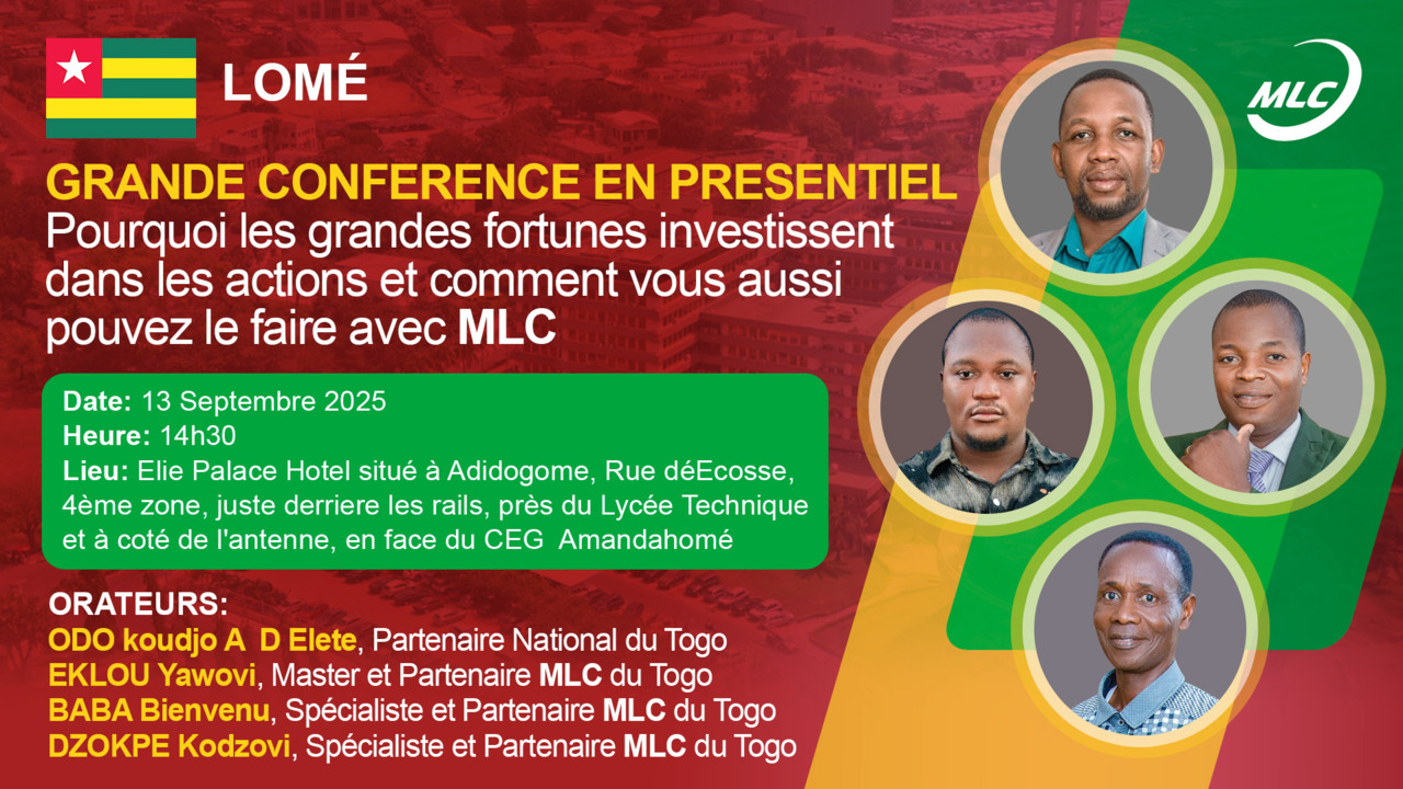 Conférence en présentiel . Pourquoi les grandes fortunes investissent dans les actions et comment vous aussi pouvez le faire avec MLC