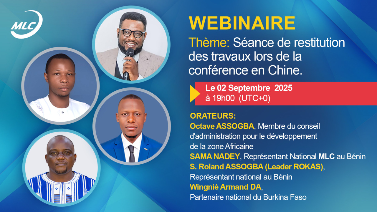 Webinaire . Séance de restitution des travaux lors de la conférence en Chine.