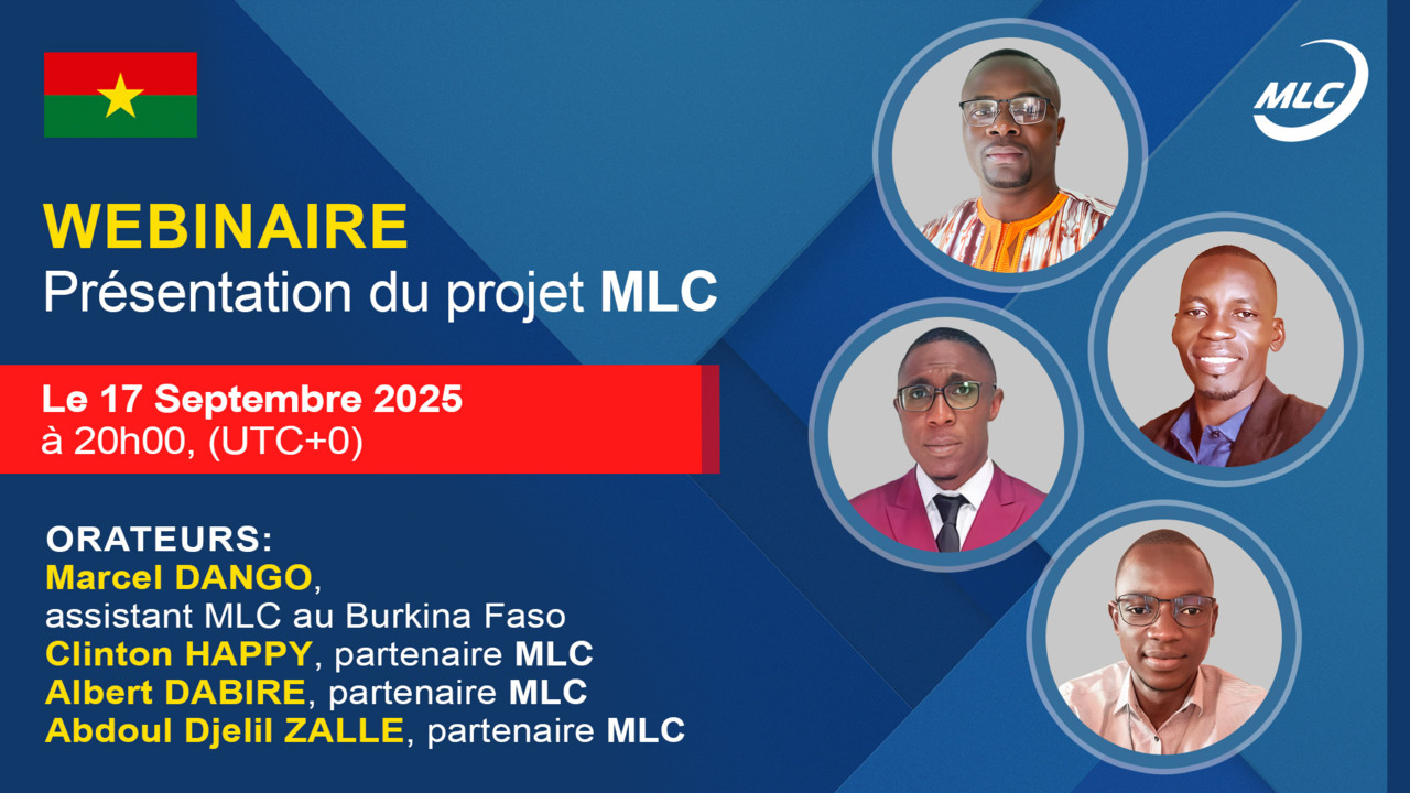 Webinaire .  Présentation du projet MLC