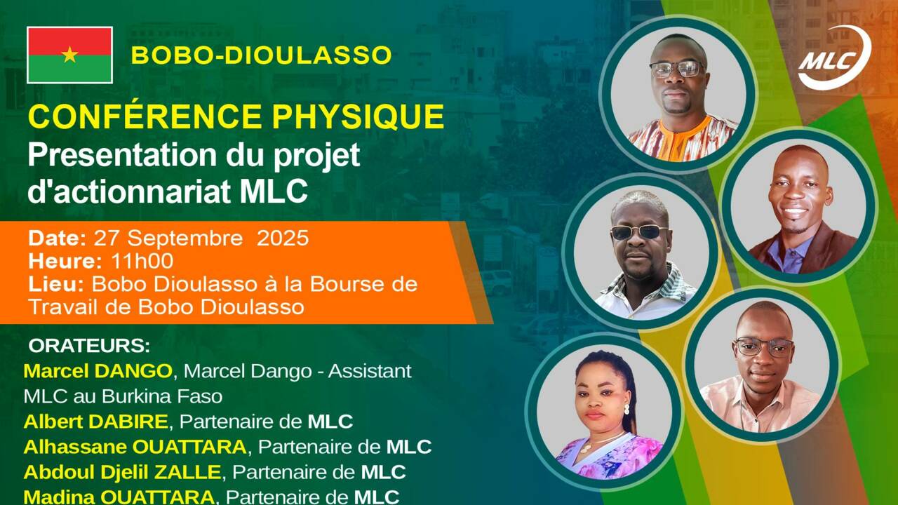 Bobo Dioulasso . Conference physique: presentation du projet d'actionnariat MLC