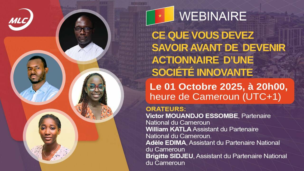 Webinaire. Ce que vous devez savoir avant de devenir actionnaire d’une société innovante