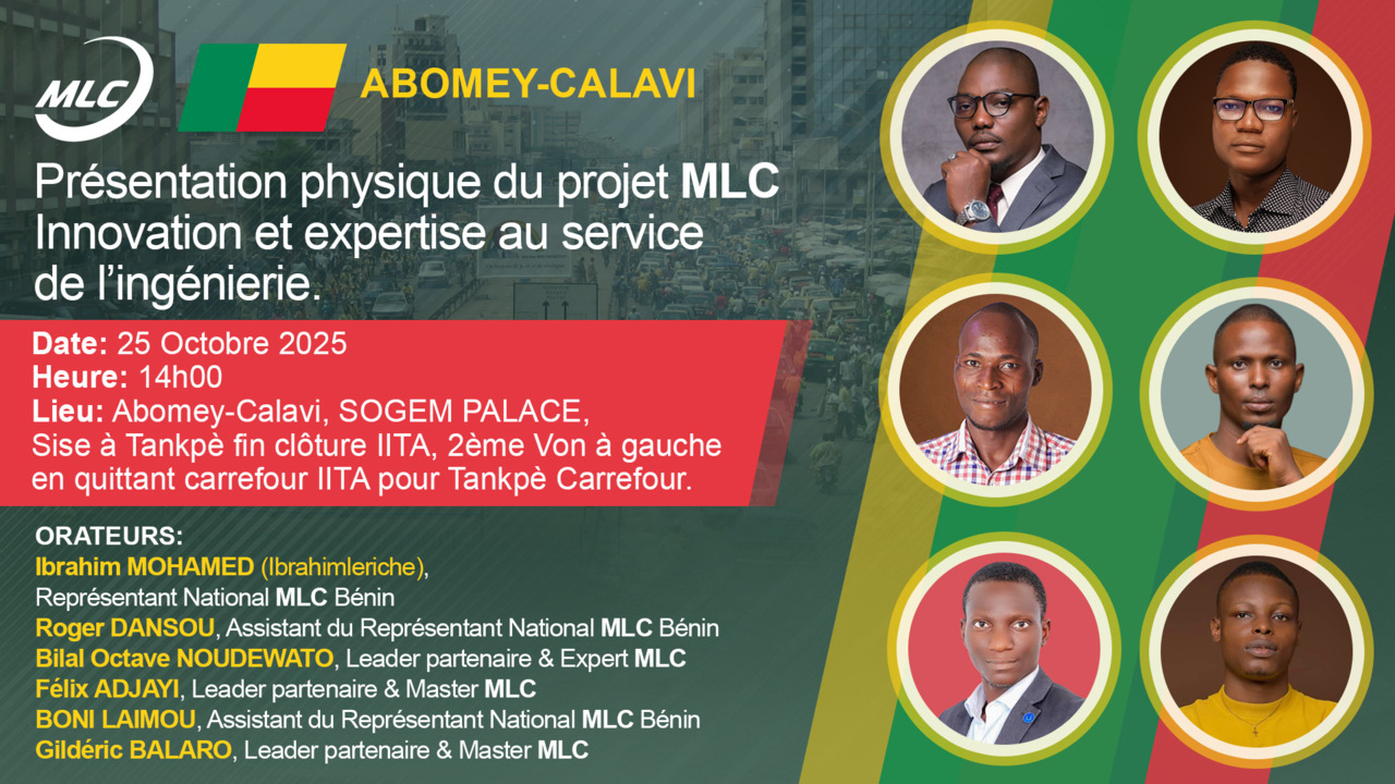 Présentation physique du projet MLC.  Innovation et expertise au service de l’ingénierie.