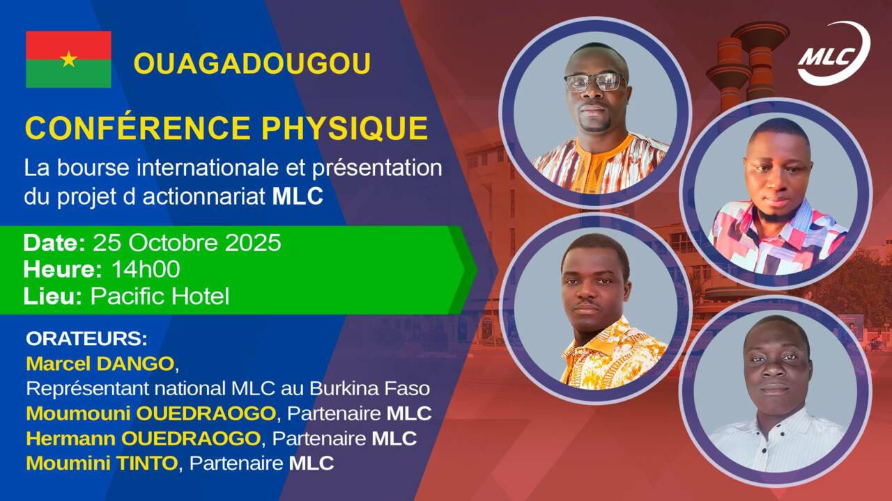 Conférence physique.  La bourse internationale et présentation du projet d actionnariat MLC