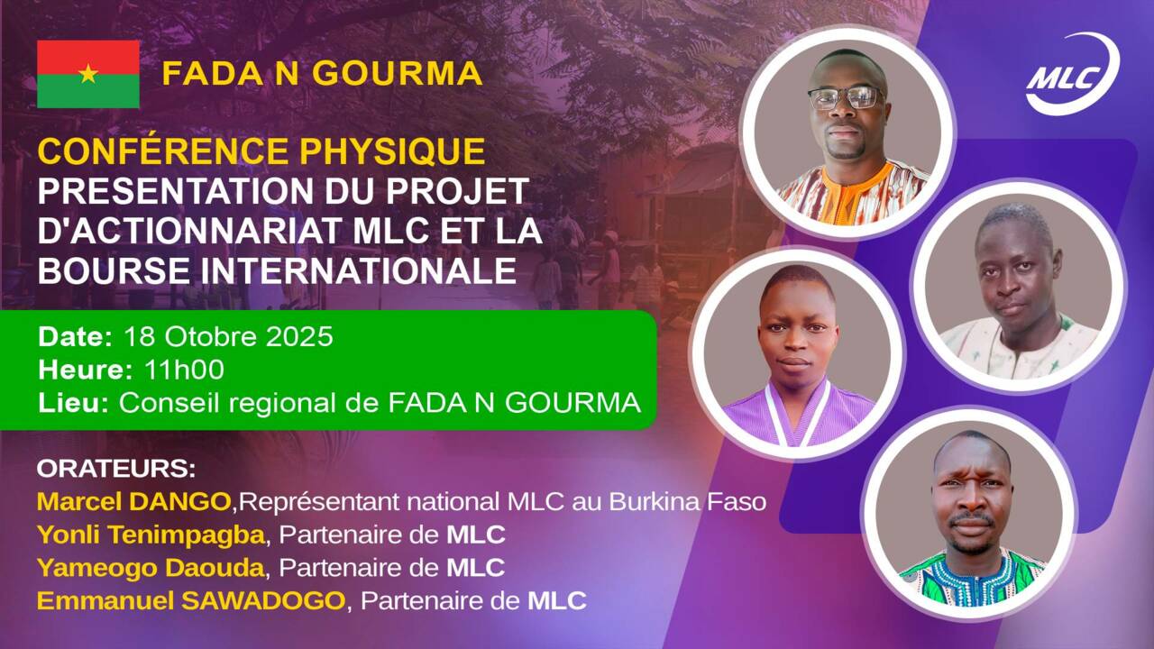 Conference physique. Рresentation du projet d'actionnariat MLC et la bourse internationale