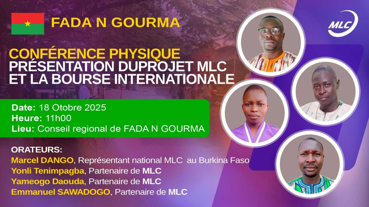 Conference physique. Présentation du projet MLC et la Bourse internationale