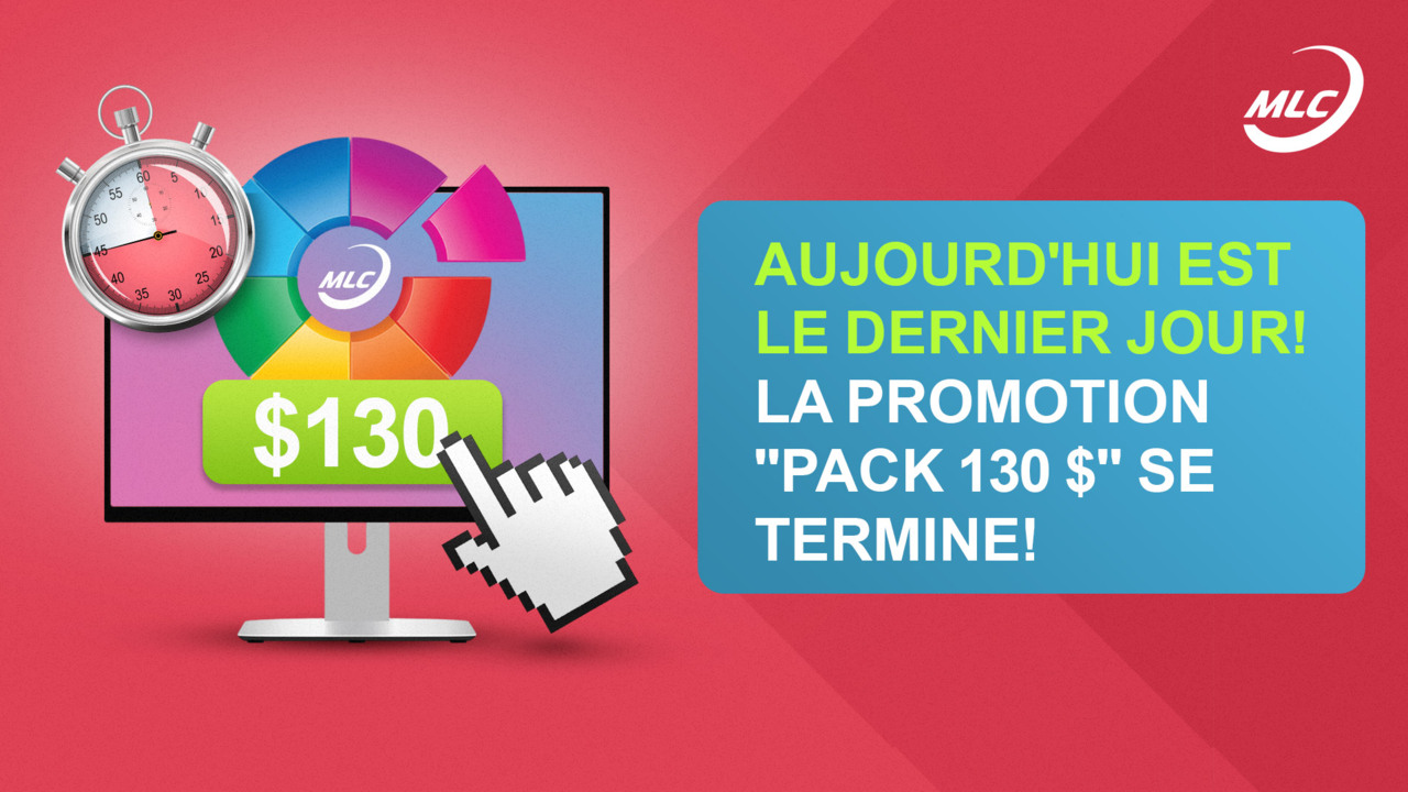 Aujourd'hui est le dernier jour ! La promotion 