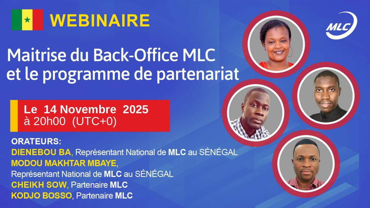 Webinaire. Maitrise du Back-Office MLC et le programme de partenariat