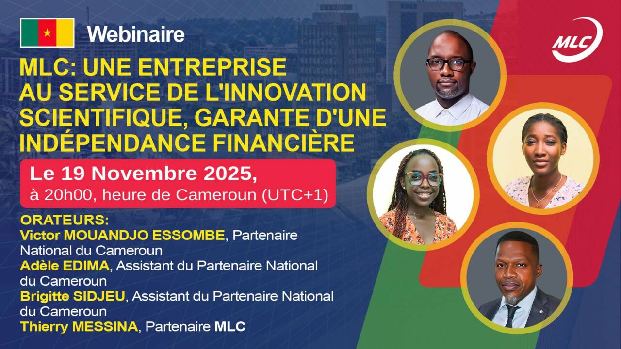 Webinaire. MLC : Une entreprise au service de l'innovation scientifique, garante d'une indépendance financière