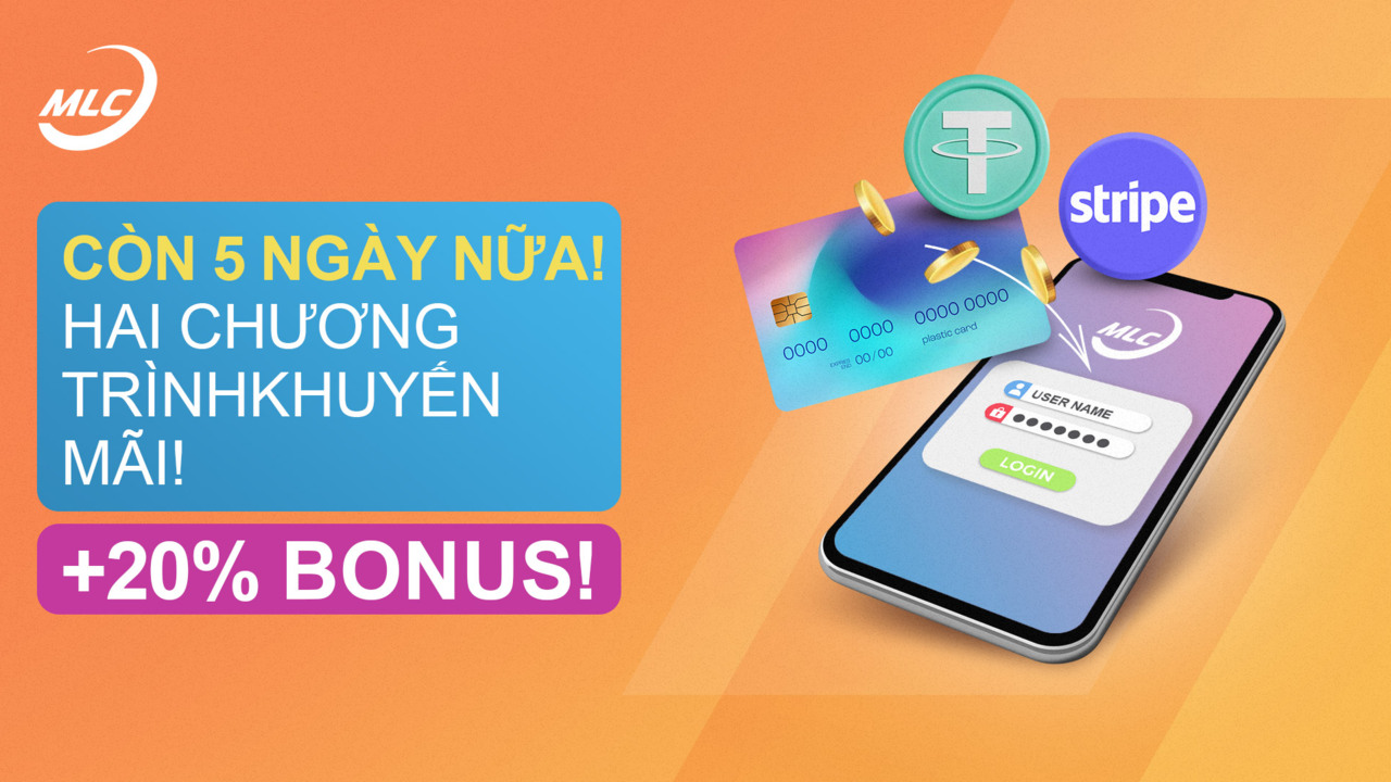 Còn 5 ngày nữa! Hai chương trình khuyến mãi! +20% bonus!
