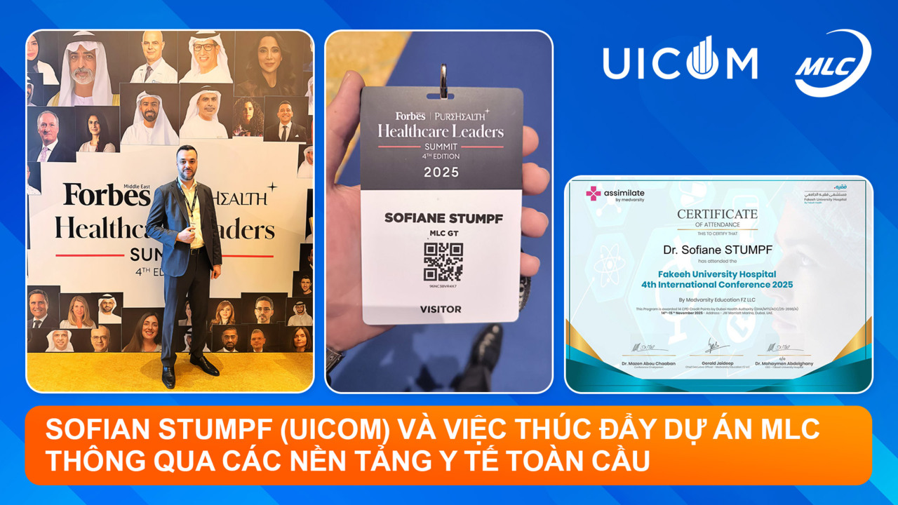 Sofian STUMPF (UICOM) và việc thúc đẩy dự án MLC thông qua các nền tảng y tế toàn cầu
