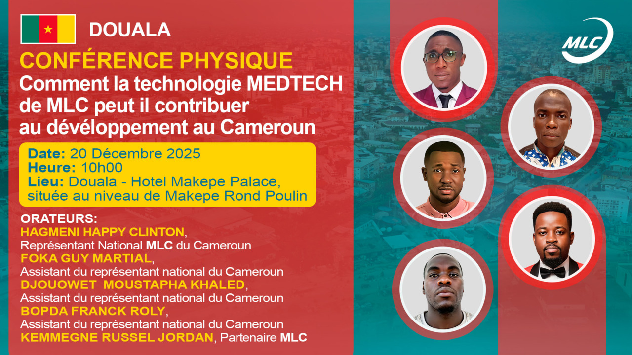 Conférence physique.  Comment la technologie MEDTECH de MLC peut il contribuer au dévéloppement au Cameroun