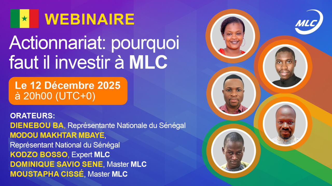 Webinaire.  Actionnariat: pourquoi faut il investir à MLC