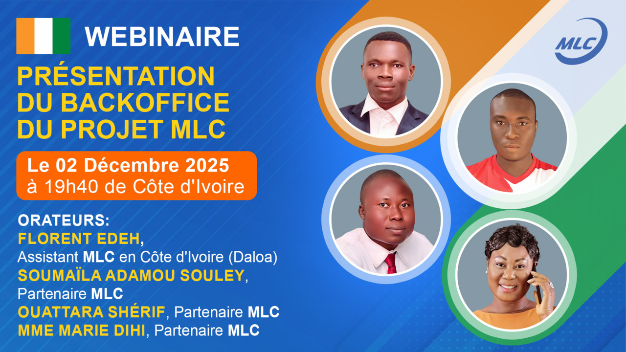 Webinaire. Présentation du backoffice du projet MLC