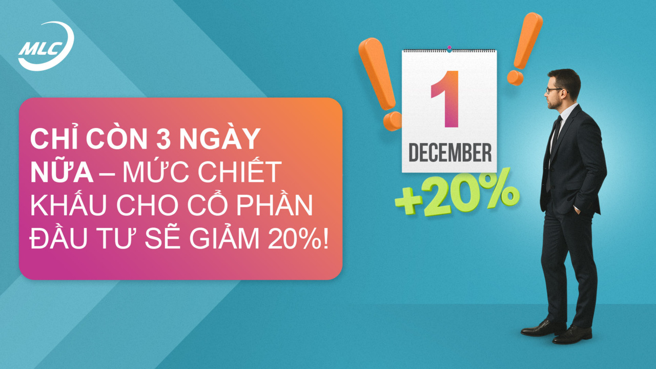 Chỉ còn 3 ngày nữa – mức chiết khấu cho cổ phần đầu tư sẽ giảm 20%!