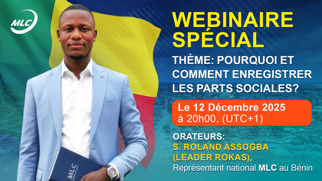 WEBINAIRE SPÉCIAL .  Thème: Pourquoi et comment enregistrer les parts sociales ?