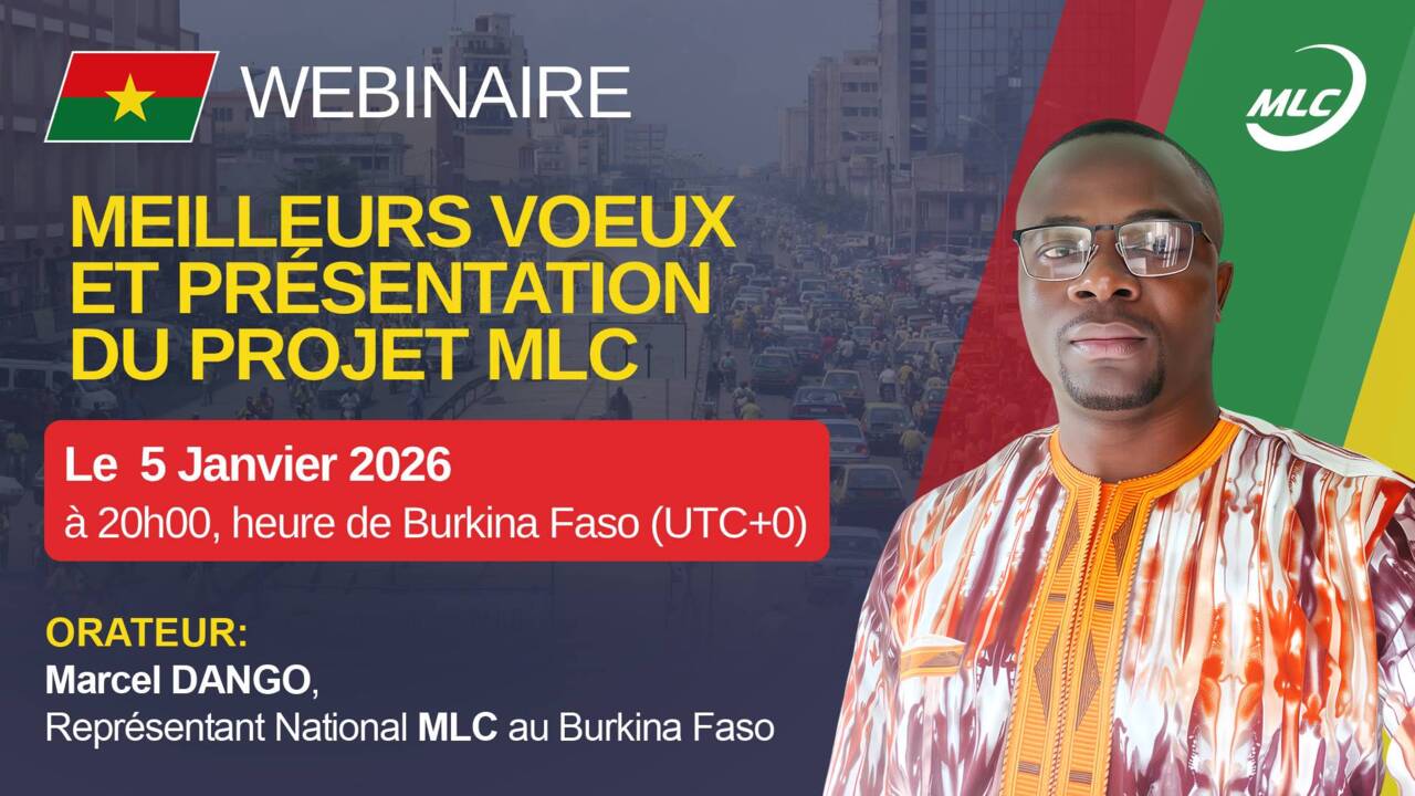 Webinaire. Meilleurs voeux et présentation du projet MLC