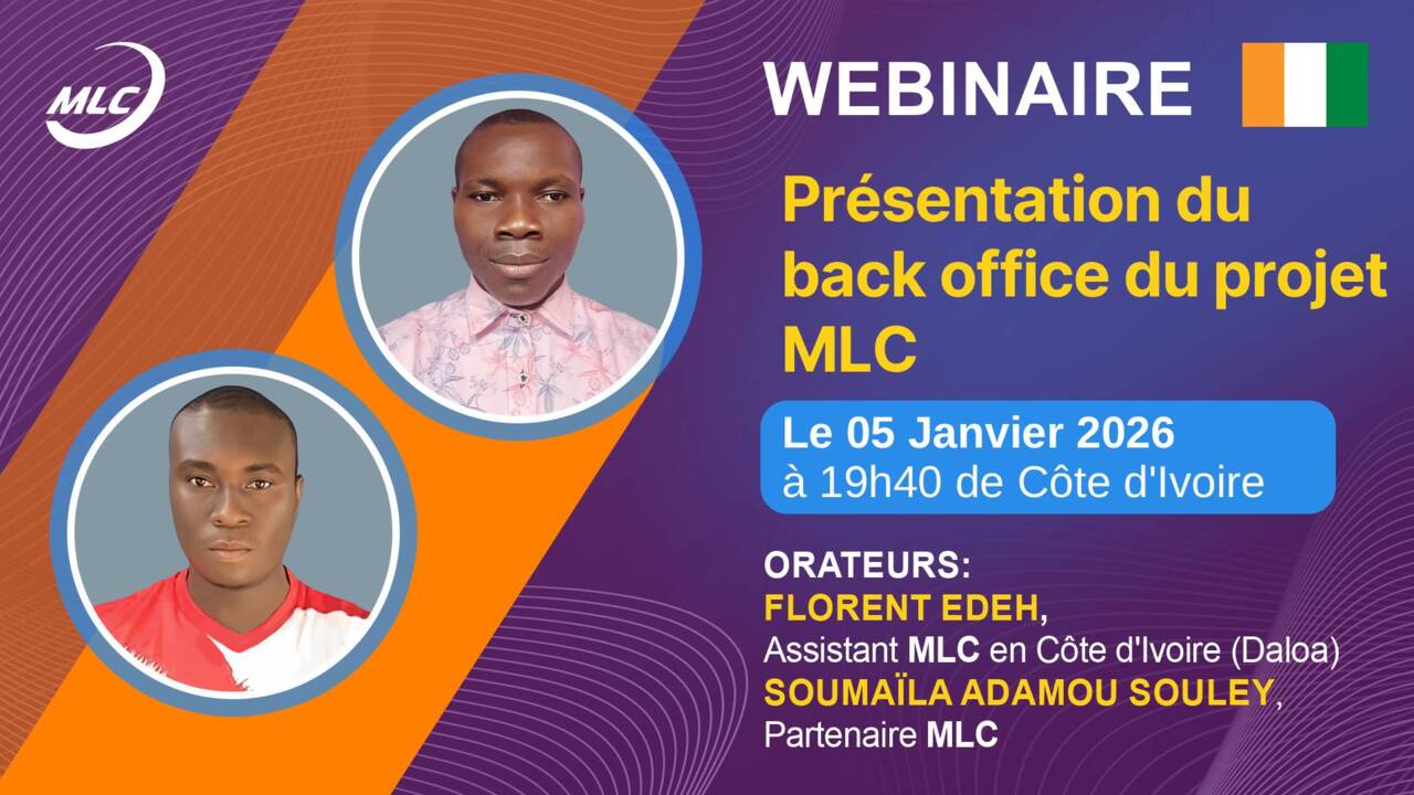 Webinaire : Présentation du back office du projet MLC