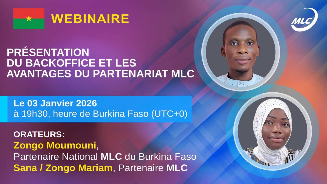Webinaire de présentation du backoffice et les avantages du partenariat MLC